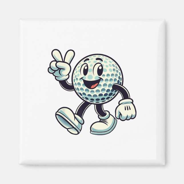 Youth Golf Player Boys Golf Funny  Magnet (Framsidan)