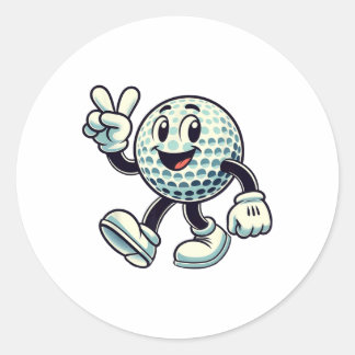 Youth Golf Player Boys Golf Funny  Runt Klistermärke