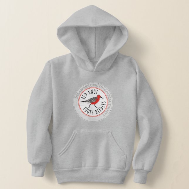 Youth Hoodie med Red Knot Logotyp T Shirt (Laydown)