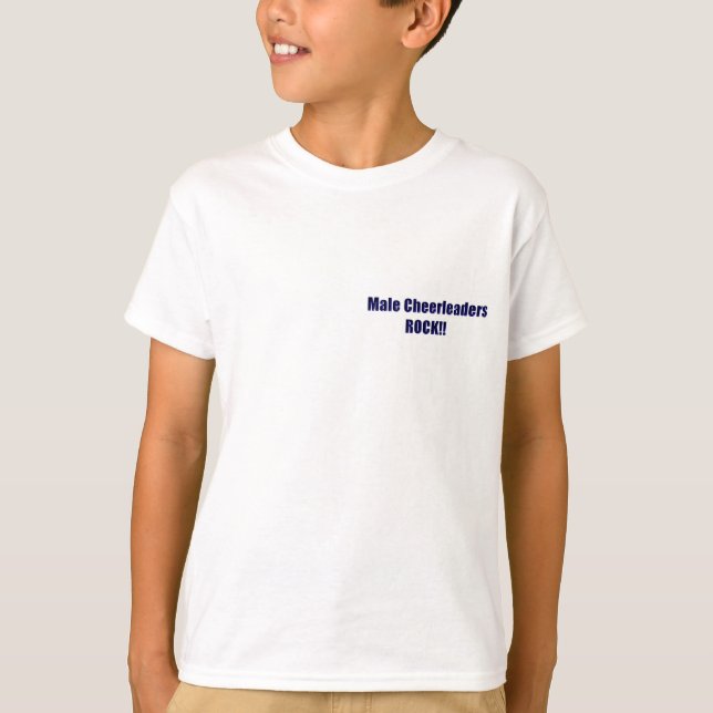 Youth Male Cheerlead T-Shirt (Framsida)