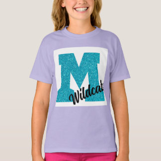 Youth Mohave Wildcat - Glitter 'M' tshirt T-shirt