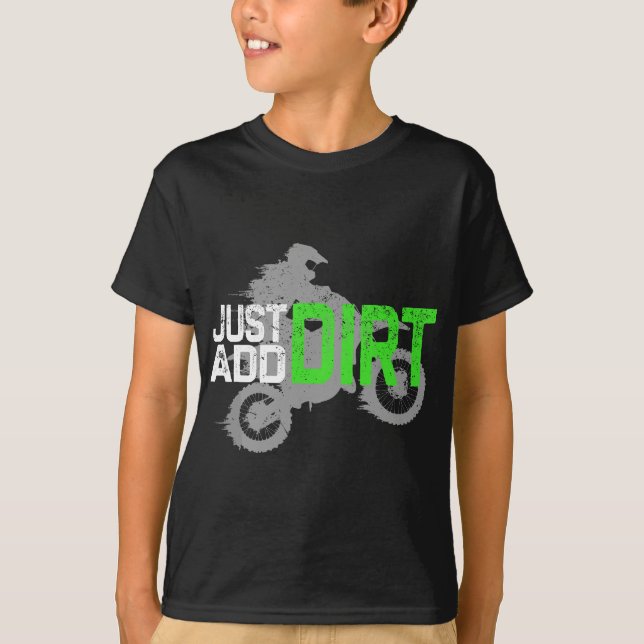 Youth Motocross, Boys Dirt Bike, Dirtcycle, Dirt B T Shirt (Framsida)