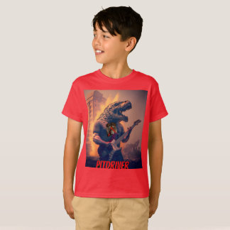 Youth PitDriver PitZillA och Logotyp på Back T-Shi T Shirt