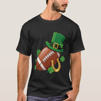 Youth Pojkar St Patricks Day Fotboll Shamrock Män  T Shirt