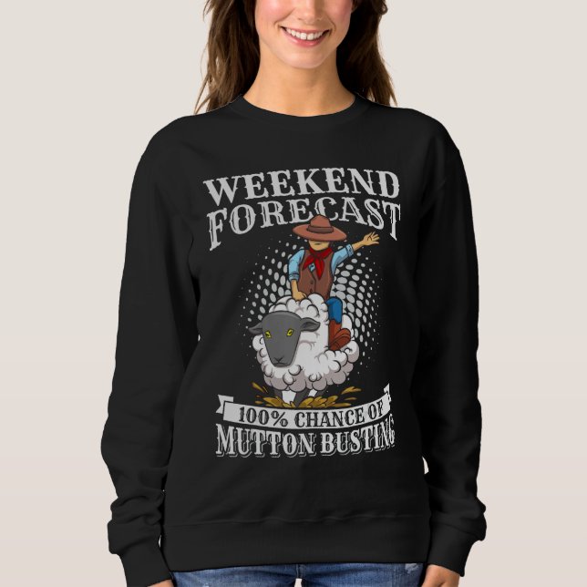 Youth Rodeo Mutton Busting Quote for a Mutton Bust T Shirt (Framsida)