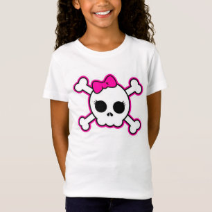Youth Shirt Black och Rosa Skull Tröja