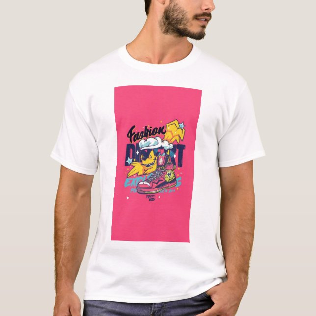 youthful, modern, and vibrant t-shirt design (Framsida)