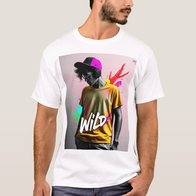 youthful, modern, and vibrant t-shirt design (Framsida)
