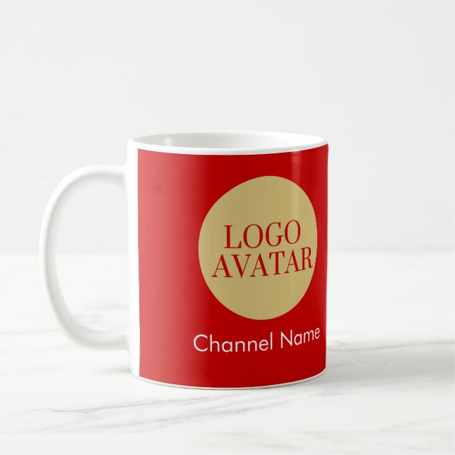 YOUTUBE AVATAR LOGOTYP CHANNEL NAMN KAFFEMUGG (Vänster)