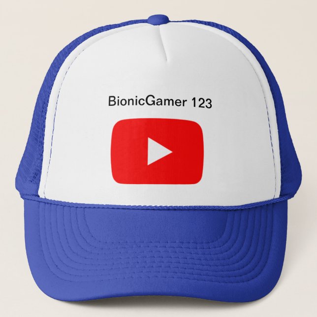 YouTube BionicGamer 123 hatt Truckerkeps (Framsida)