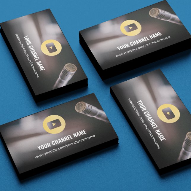 Youtube Channel Chic Photo Guld Affärskort Visitkort (Skapare uppladdad)