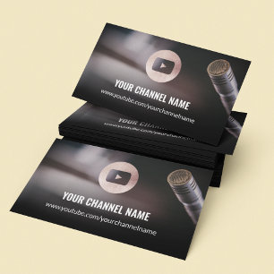 Youtube Channel Chic Ro Guld Visitkort