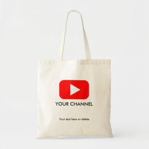 Youtube Channel Namn Anpassningsbar Tygkasse