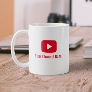 Youtube Channel Vlogger Youtuber Kaffemugg