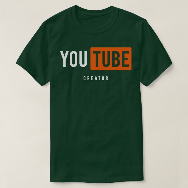 Youtube Creator T Shirt (Design framsida)