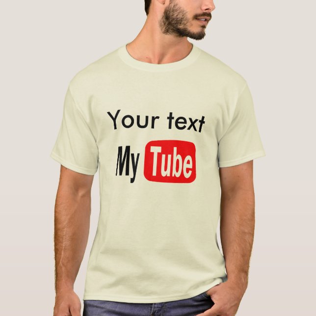 YouTube gör den roliga mallen, det dig, populärt Tee (Framsida)