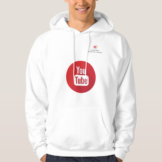Youtube Hoodies Hoodie (Framsida)