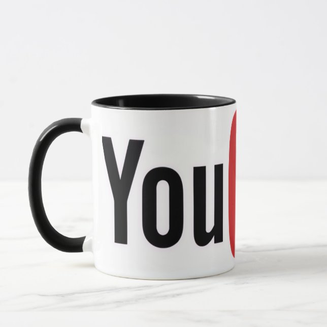 YouTube-ikon Mugg (Vänster)