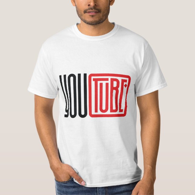 YouTube-Inspired Logo Design – Graphic Tee for Cre (Framsida)