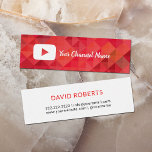 Youtube Kanal Youtuber Sociala Medier Mini Visitkort<br><div class="desc">Affärskorten för kanalkanal Youtuber Social Media.</div>