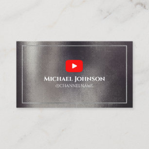 YOUTUBE-kanalannonsering QR-kod GULD Visitkort