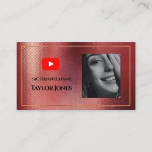 YOUTUBE-kanalannonsering QR-kodfoto Visitkort