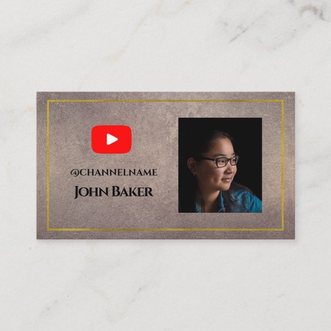 YOUTUBE-kanalannonsering QR-kodfoto Visitkort (Framsida)