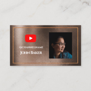 YOUTUBE-kanalannonsering QR-kodfoto Visitkort