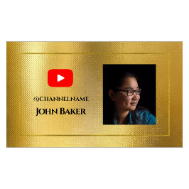 YOUTUBE-kanalannonsering QR-kodfoto Visitkort