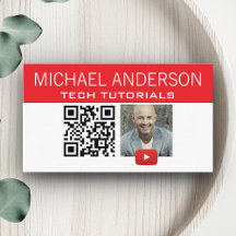 YouTube-kanallogo och QR-kod | Modern YouTuber