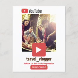 Youtube-kanalreklam Flygblad