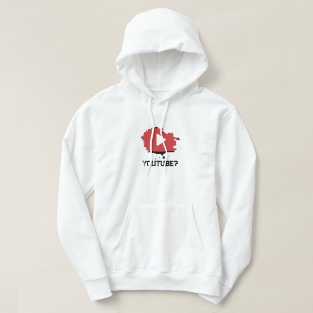 Youtube logotyp hoodie (Design framsida)