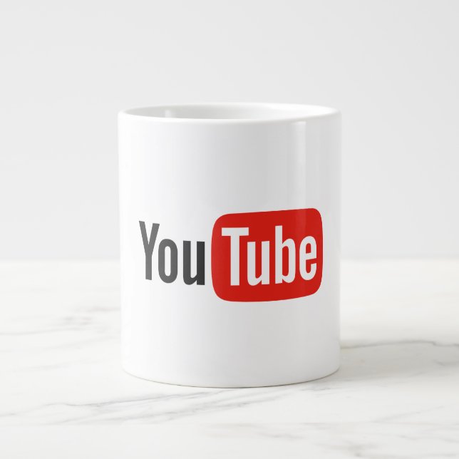 YouTube logotyp Mugg Jumbo Mugg (Framsidan)