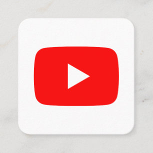 Youtube logotyp social media red och white promo