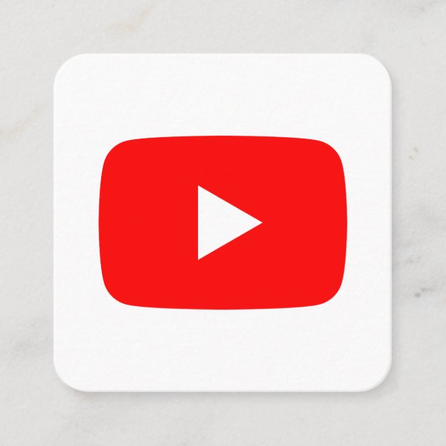 Youtube logotyp social media red och white promo (Framsida)