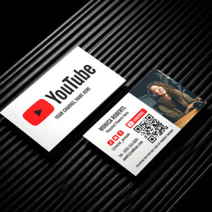 YOUTUBE SKAPARE PODCASTARE PRENUMERERA QRCODE FOTO VISITKORT