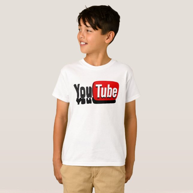 YouTube Tema-kläder T-Shirt (Hel framsida)