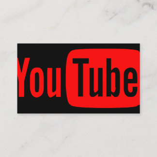 Youtube Youtuber Social Media Bloger Vloger Visitkort