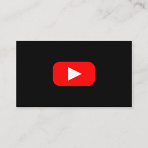 Youtube Youtuber Social Media Bloger Vloger Visitkort