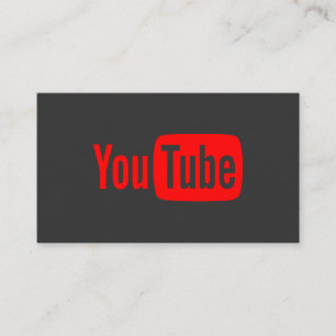 Youtube Youtuber Social Media Bloger Vloger Visitkort