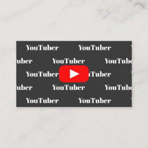 Youtube Youtuber Social Media Bloger Vloger Visitkort