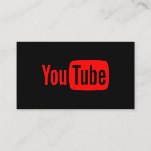 Youtube Youtuber Sociala Medier Bloggare Vloggare Visitkort
