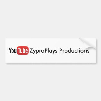 YouTube ZyproPlays produktionklistermärke Bildekal