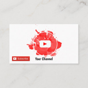 Youtuber Affärskort Visitkort