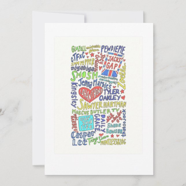 Youtuber Inbjudningar (Framsida)