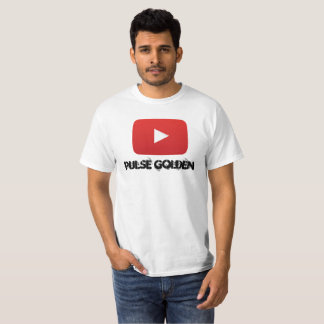 youtuber pulserar guld- tee shirt