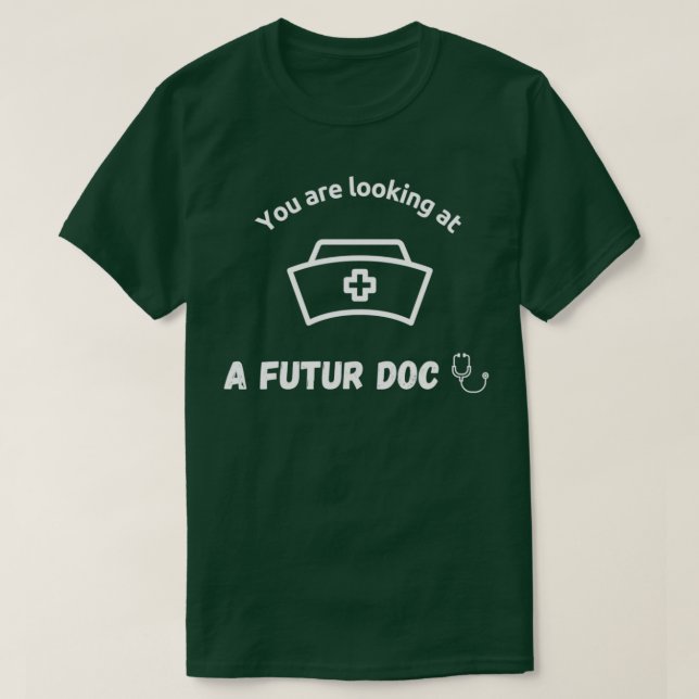 Youx27re Tittar vid en framtida Doktor t Shirt (Design framsida)