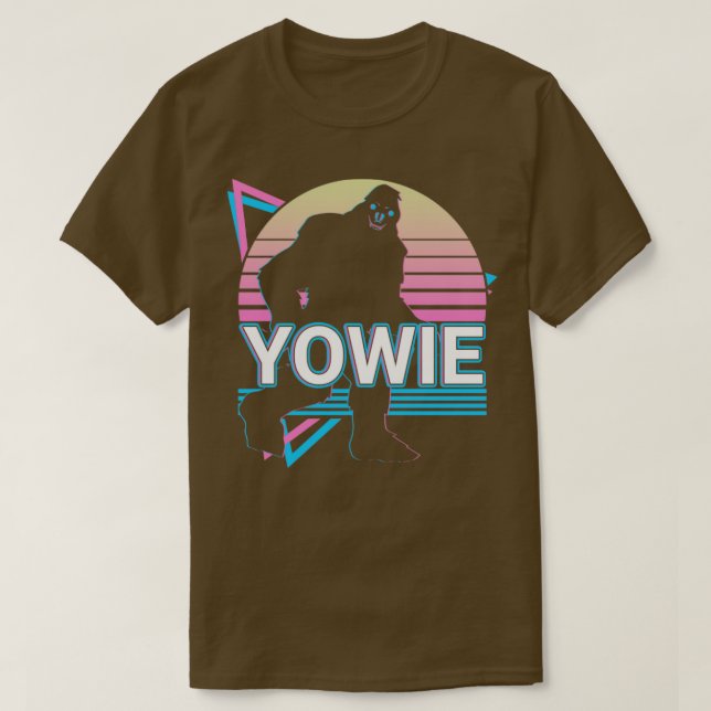 Yowie Cryptid Cryptozoology Retro T Shirt (Design framsida)
