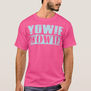 Yowie Wowie Vintage Light Blue Text T Shirt
