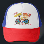 Yoy are Wheely great funny hat Keps<br><div class="desc">Add a boost of good vibes to your everyday look! This cap features the playful slogan “You Are Wheely Great” alongside a charming, funny bicycle illustration with classic wheels. It’s the perfect accessory for those who love to show off their sense of humor and unique style. With its lighthearted design,...</div>